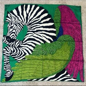 New In Box! HERMÈS Silk Zebra Pegasus Scarf 35x35